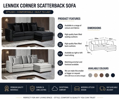 Seater sofa bed reversible l - 4,