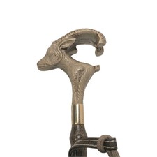 Rams Head Shoe Horn Wood And Resin Vintage Design Novelty Christmas Gift Idea