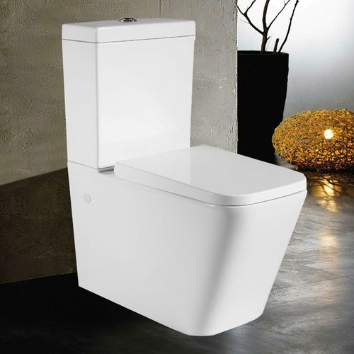 Rimless close coupled toilet - close,