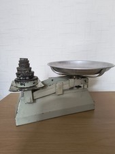 1950's Shabby Chic Vintage Kitchen Scales With Imperial Weight Set