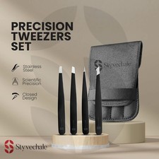 Eyebrow Tweezers 4-Piece Set
