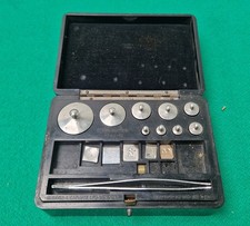 Vintage Griffin & Tatlock Stainless Steel Apothecary Grains Weights Bakelite Box