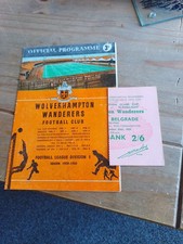 Wolves V Red Star Belgrade 1959/0 European Cup Q/Final Programme & Ticket (27)