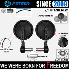 FENRIR EMARK Retro Cafe Racer CNC Aluminum Motorcycle Handlebar End Bar Mirror