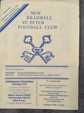 New Bradwell ST Peter v Langford 07/02/1987 ( Benskins SML Premier Division )