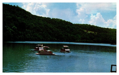 Postcard pedalos bass lake - postcard, on