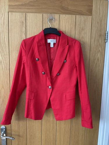 Mango red fully lined blazer - fully,