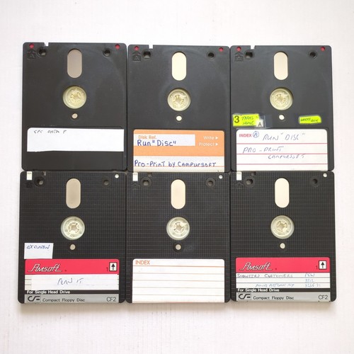 Lot used floppy discs - used,