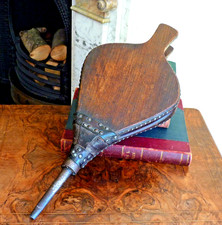 Wooden Bellows Fire side Fireplace Log burner Antique Vintage