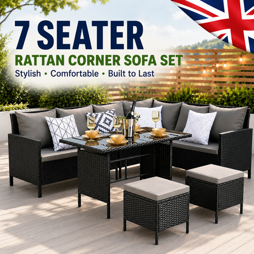 Seater rattan garden - 7,