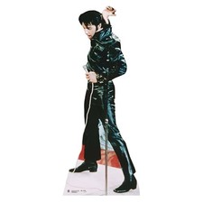 Elvis Presley Black Leather Lifesize Cardboard Cutout 184cm