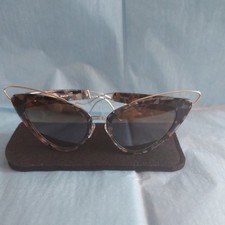 Philippe Chevallier Marbled Cat Eyes Sunglasses Grey Made in France