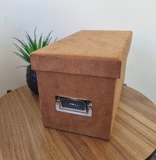 VINTAGE Faux Suede CD Storage