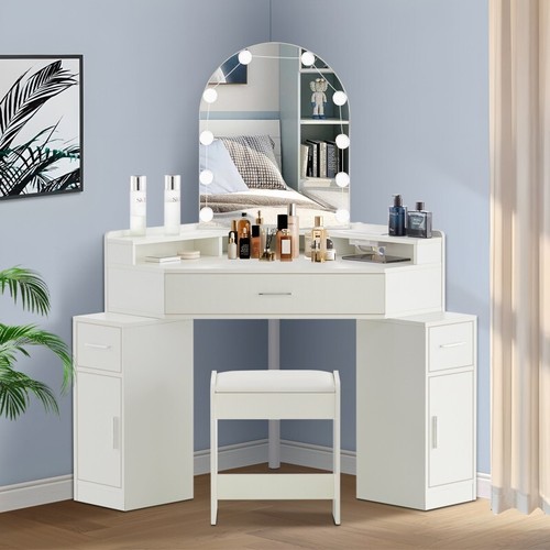 Corner mirror dressing table - mirror,