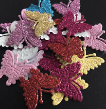 50 X Mixed Colour Glittery