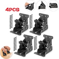 4x Folding Table Chair Leg Hinges 90 Degree Self-Locking Bracket Hinge Hardware