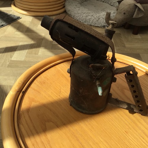 Vintage brass blow torch - brass,