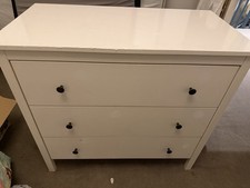 White IKEA Koppang 3 Drawer