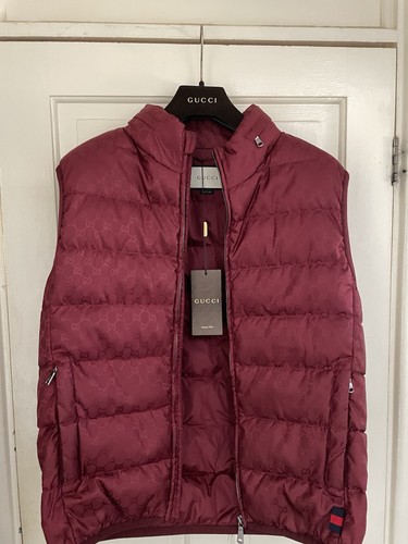 Gucci monogram puffer gilet - gg,