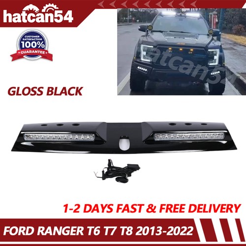 Gloss black led roof light - black,