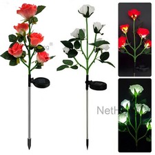 2PCS LED SOLAR POWER ROSE