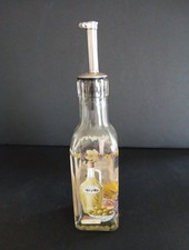 Lovely Olive Oil Dispenser Glass decorated With Chrome Lid/dispenser H8ins