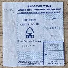 Match Ticket Nottingham Forest