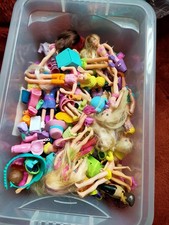 Large Bundle of Polly Pockets with Loads of Outfits and Accessories