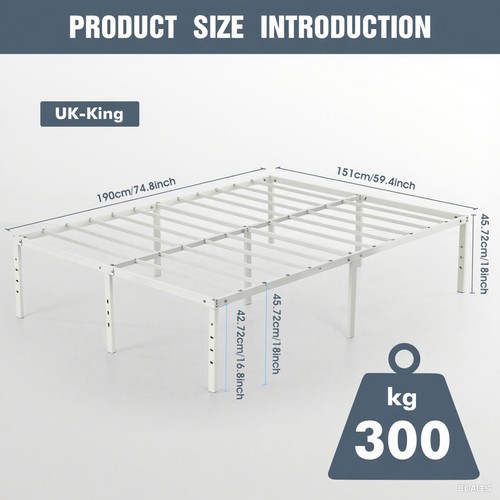 Single double king metal beds - single/double/king,
