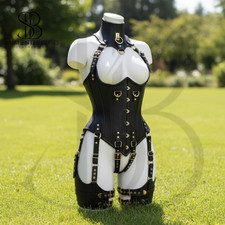 Gothic Leather Harness Corset