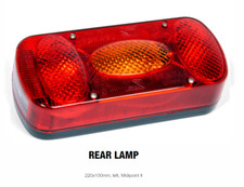 Brenderup Boat Kayak Trailer Light Board Rear Right Light Aspock Midpoint