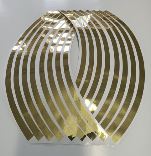 Gold chrome metalic rim - metalic, tapes