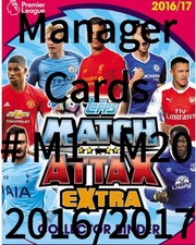 Manager Match Attax Extra 2016/2017 Topps 16/17 Managers Cards # M1 - M20