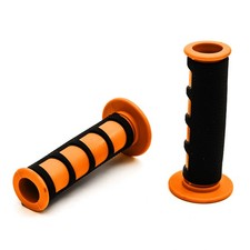 Pitbike Grip Set Orange Black