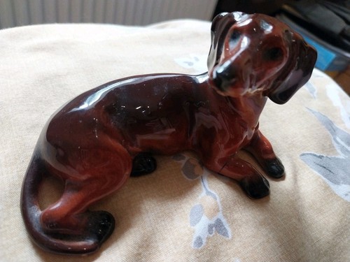 Small ceramic dachshund - small,