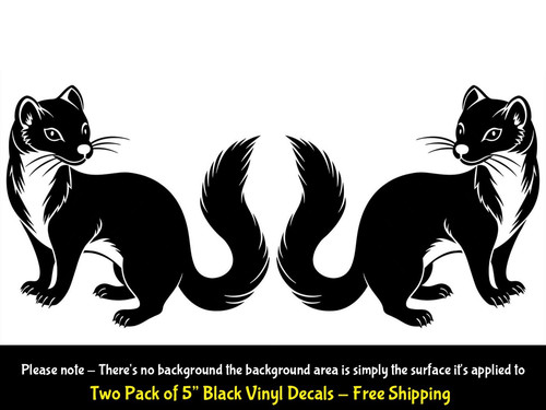 Ferret weasel stoat mink two - ferret,