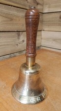 Hand Held Brass Bell Marked