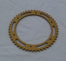 Maico 125 GS Sprocket Aluminium Gold Chain 428 Pitch 50 Tooth