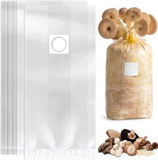 50x Mushroom Grow Bags Large Grain Spawn Gourmet Substrate Autoclavable 25x50cm