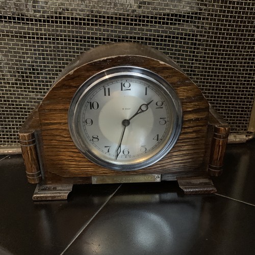 Antique oak mantle - ,