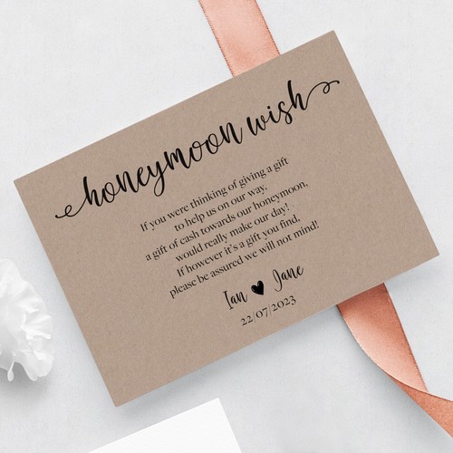 Personalised wedding honeymoon - wedding,