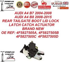 BOOT LOCK FOR AUDI A4  2004-2015  REAR TAILGATE LID LATCH CATCH ACTUATOR 