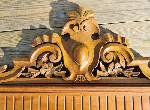 Carved vintage french wooden - vintage,