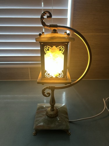 Vintage natural onyx brass - onyx, /