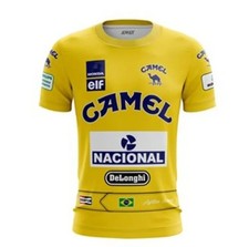 Retro 1980s Lotus F1 Ayrton Senna Quick-Drying Breathable T Shirt - Brand New!