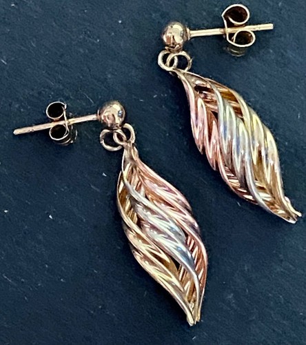 Vintage 9ct yellow tri - , colour