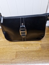 Black Etienne Aigner Leather Handbag