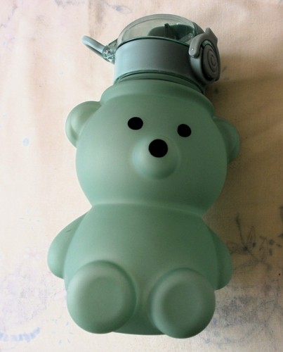 Mint green gummy teddy bear - gummy,