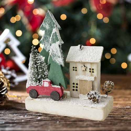 Small christmas snow - snow, village