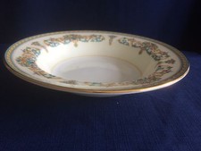 Aynsley Henley 7 7/8" rimmed soup bowl (very minor gilt wear)